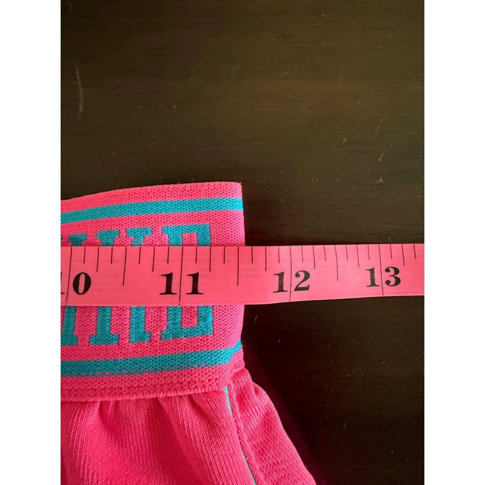 Nike Athletic Shorts Girls Medium Hot Pink Teal Trim Activewear Running‎ Shorts